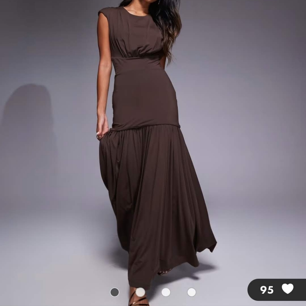 Bardot Chocolate Brown Sleeveless Maxi Dress